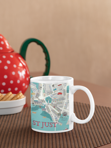 St Just Map Mug