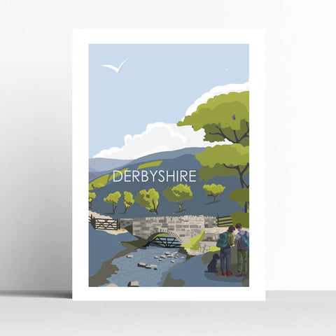 Derbyshire Walking Print