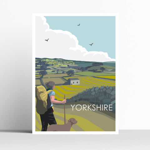 Wensleydale Walking Print