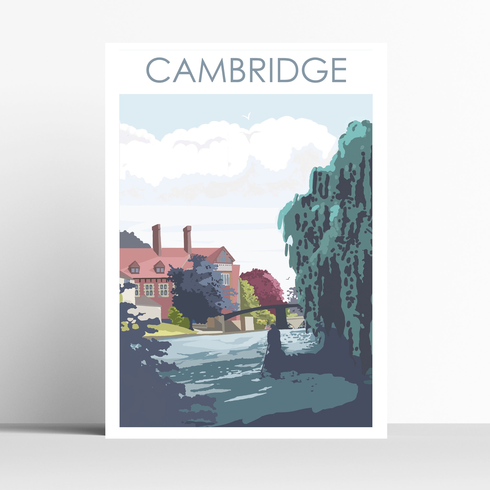 Cambridge - The River Cam Travel Print