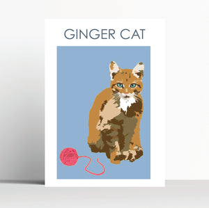 Ginger Cat Print