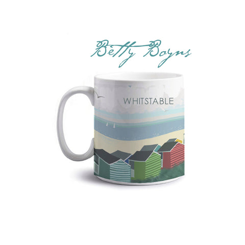 Whitstable beach Huts  Mug