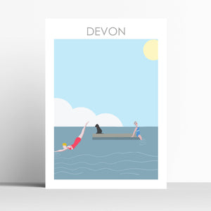 Pontoon Wild Swimming Print