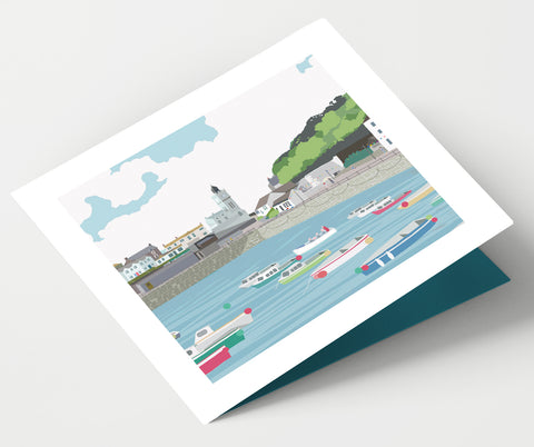 Porthleven Harbour Cornwall Card