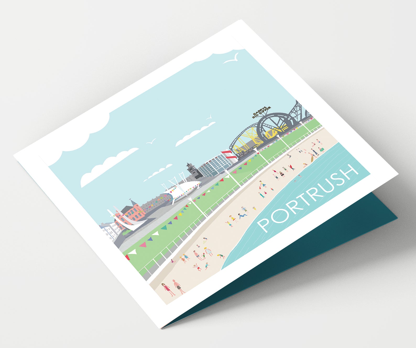Portrush Beach Northen Ireland Card