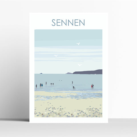 Sennen Cornwall Travel Print