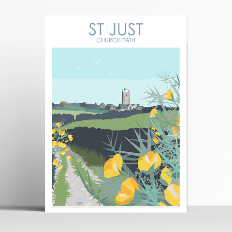 St Just Church Path Cornwall