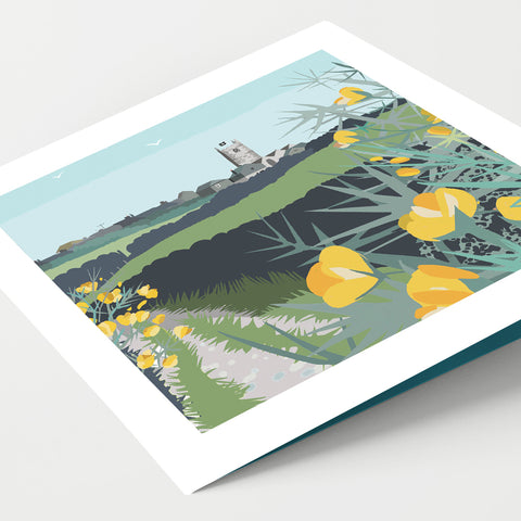 St Just Church Path Cornwall Card