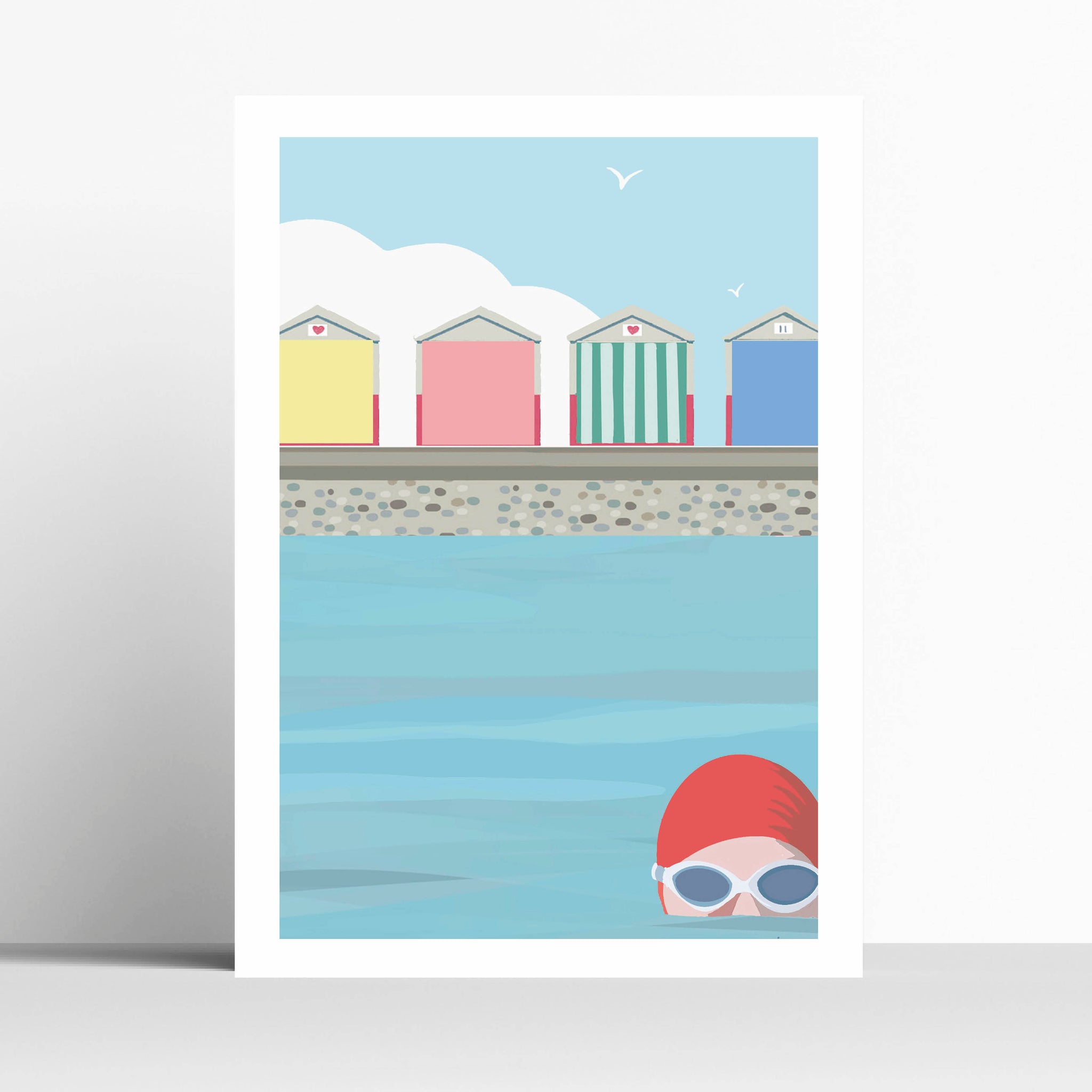 Swim Huts Wild Swimming Print